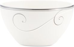 Dinnerware, Platinum Wave Rice Bowl