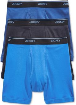 3 Pack Essential Fit Staycool + Cotton Boxer Briefs