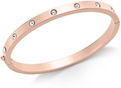 Bezel-Set Polished Bangle Bracelet