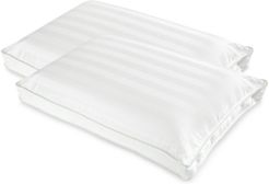 Dual Comfort, Gel-Infused, iCOOL Technology System Memory Foam & Fiber Fill 2-Pack of Standard Pillows