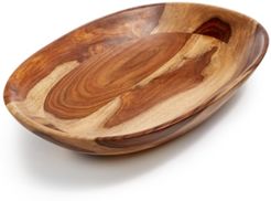 Wood Oval Serving Bowl, Created for Macy's