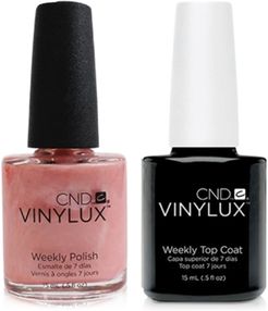 Creative Nail Design Vinylux Strawberry Smoothie Nail Polish & Top Coat (Two Items), 0.5-oz, from Purebeauty Salon & Spa