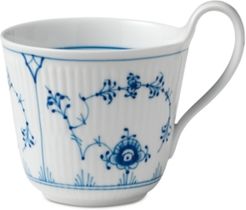 Blue Fluted Plain High Handle Mug