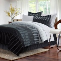 Ombre Stripe 8-Piece Bed-In-Bag, Queen Bedding