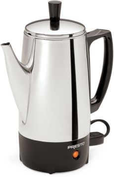 2 to 6-Cup Stainless Steel Percolator