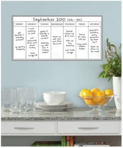 Whiteboard Weekly Calendar Decal Set Of 2