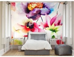 Watercolour Flora Wall Mural