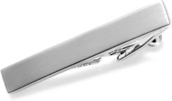 Tie Clip, Short Brushed Nickel with Gift Box