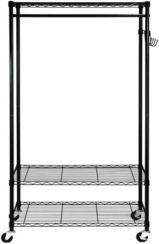 Garment Rack with Adjustable Shelves with Hooks