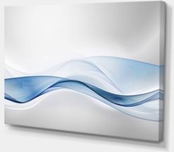 Designart 3D Wave Of Water Splash Abstract Canvas Art Print - 32" X 16"