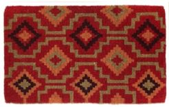 Doormat Lhasa Kilim Size 18" x 30", Extra Thick Handwoven, Durable Bedding