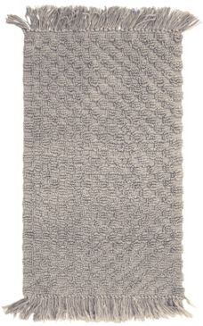 Arta Stonewash 20" x 34" Beaded Cotton Bath Rug Bedding