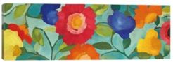 "Blue Pan Ii" By Kim Parker Gallery-Wrapped Canvas Print - 16" x 48" x 0.75"