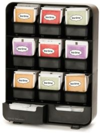 9 Removable Drawers Tea Bag holder and Condiment Organizer