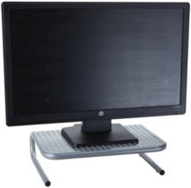 Metal Monitor Stand with Keyboard Storage Space