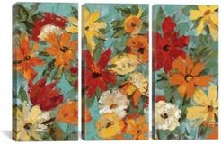 Bright Expressive Garden by Silvia Vassileva Gallery-Wrapped Canvas Print - 40" x 60" x 1.5"