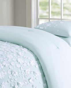 Christian Siriano Confetti Flowers 2 Piece Blush Twin Xl Comforter Set Bedding
