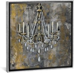 Vintage Chandelier Ii by Silvia Vassileva Gallery-Wrapped Canvas Print - 18" x 18" x 0.75"