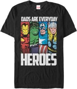 Comic Collection Dads Are Everyday Heroes Short Sleeve T-Shirt