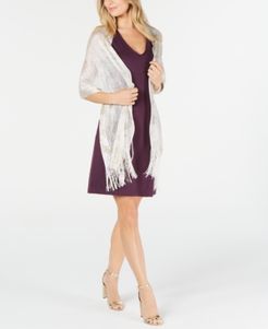 Inc Floral Dream Fringed Net Wrap, Created for Macy's