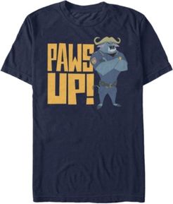 Disney Pixar Men's Zootopia Chef Bogo Paws Up Short Sleeve T-Shirt