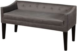 Gracie Button Tufted Upholstered Bench