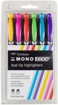 Mono Edge Highlighters, 6-Pack