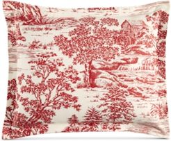 Fox Toile Flannel Standard Sham, Created for Macy's