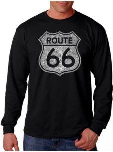 Word Art Long Sleeve T-Shirt- Route 66
