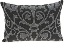 Sophia Traditional Grey Pillow Cover With Down Insert