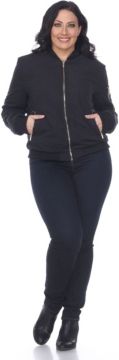 Plus Size Bomber Jacket