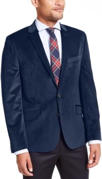 Slim-Fit Velvet Sport Coat