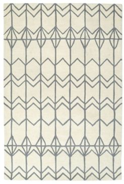 Origami ORG05-01 Ivory 5' x 7'6" Area Rug