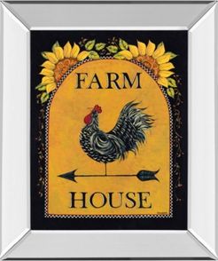 Sunny Farmhouse by Lisa Hillker Mirror Framed Print Wall Art - 22" x 26"