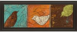 Lovely Birds I by Patricia Pinto Framed Print Wall Art - 18" x 42"