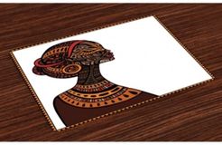 African Place Mats, Set of 4