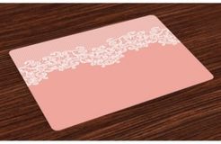 Peach Place Mats, Set of 4