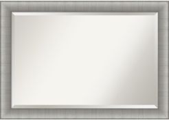 Elegant Brushed Framed Bathroom Vanity Wall Mirror, 40.75" x 28.75"