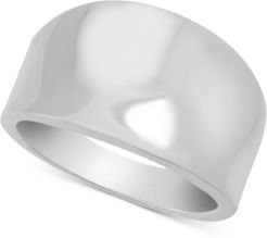 Polished Statement Ring in Fine Silver Plate