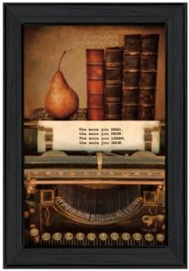 Read, Know, Learn, Grow by Robin-Lee Vieira, Ready to hang Framed Print, Black Frame, 15" x 21"