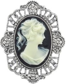 Oval Cameo Pin