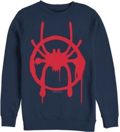 Spider-Man Into the Spider-Verse Miles Morales Chest Logo, Crewneck Fleece