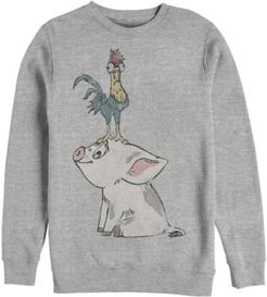 Moana Hei Hei on Top of Pigs Head, Crewneck Fleece