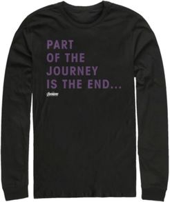 Avengers Endgame Part of the Journey is the End Quote, Long Sleeve T-shirt