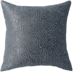 Current 18 Square Metallic Sashiko Decorative Pillow Bedding