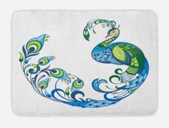 Peacock Bath Mat Bedding