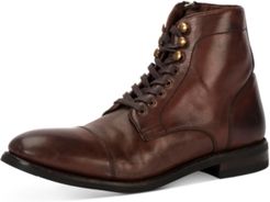 Ben Cap-Toe Leather Lace-Up Boots, Created for Macy's Men's Shoes