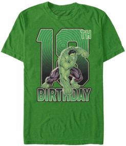Fifth Sun Men's Marvel Hulk Smash 18th Birthday Short Sleeve T-Shirt