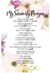 My Serenity Prayer Woodland Grace Series Wood Plaque with Easel, 6" x 9"