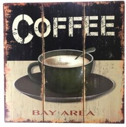 Sign with Coffee and Coffee Cup